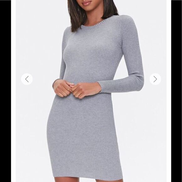 Sweater-Knit Mini Dress  - Picture 1 of 6